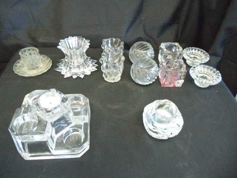 lot 2050 image: 12 Votive Candle Holders