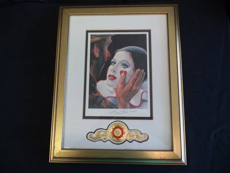lot 2065 image: Clown-Emmitt Kelley Framed Circus Collection- Signed