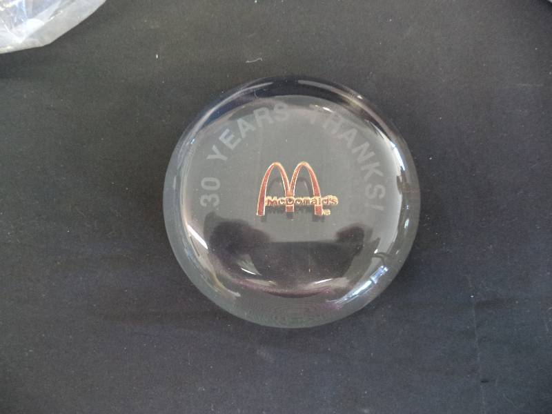 lot 2131 image: McDonalds 30 year Thank You  SWAG