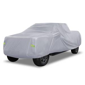 lot 14268 image: ACROPIX Waterproof Car Cover for Ford F150 Crew Cab All-Weather Protection Against Rain, Sun, Snow Full Exterior Cover with Driver Door Zipper UV-Resistant