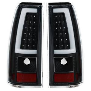 lot 14269 image: $$Boine LED Tail Light Compatible with 2003 2004 2005 2006 Chevy Silverado 1500 2500 3500 Driver and Passenger Side Rear Light Brake Lamps - 12V LED Chips (Black Housing) - Retail $107.87