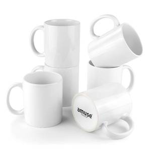 lot 14276 image: Amuse- Professional Grade Stoneware Mug- Sublimation Series- Set of 6 (11 oz)