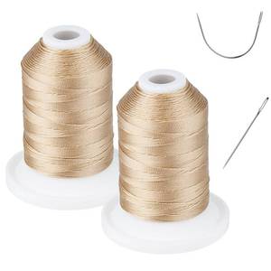 lot 14287 image: UV Resistant - Simthread 100% Polyester Bonded Thread Tex 69 (12wt) - 250 Yards x 2 Spools NP-Buff