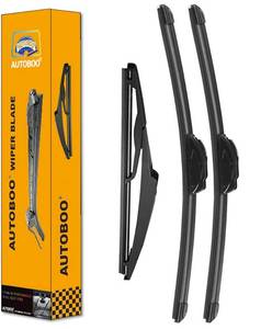 lot 14290 image: AUTOBOO 2221 Windshield Wipers with 11 Rear Wiper Blade Sets Replacement for Jeep Grand Cherokee 2014 2015 2016 2017 2018 2019 2020 2021-Original Factory Quality (Pack of 3)