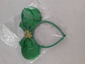 lot 14297 image: Jaciya Green Bow Headbands for Women Girls Velvet Hair Bow Headband Cute Hairband Cosplay Headpiece