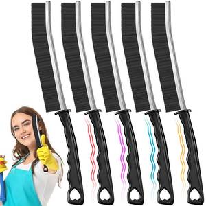 lot 14308 image: Crevice Cleaning Brush, Pack of 5, Hard Bristle Crevice Cleaning Brush, Shower Cleaner Brush, Bathroom Gap Cleaning Brush, Multifunctional Cleaning Tools, Gap Brush, Grout Brush for for Household Use