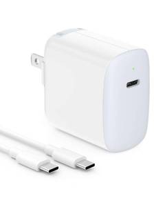 lot 14309 image: 30W USB C Charger for iPad Pro 13, 12.9, 11 inch 2024 2023 2022 2021 2020 2019 M4 M2 M1, iPad Air 5 4, M3 M2, Mini 6, A17 Pro, iPad 10, A16, MacBook Air, iPhone 16 15, Pixel 8 7 Pro, 6.6ft USB-C Cable
