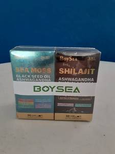 lot 14324 image: 90 Capsules Dietary supplement Sea Moss, Shilajit Ashwagandha