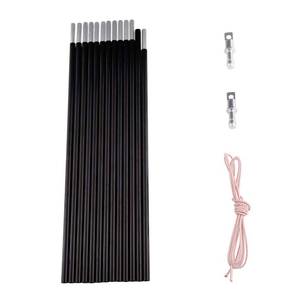 lot 14352 image: BRILLIANCE4U Tent Poles Replacement 38� 9.5mm, Fits Both Female and Male Tent, Lightweight Tent Pole Repair Kit, 7001 Aluminum Alloy Tent Rod20ft 2 Poles Pack