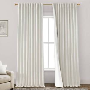 lot 14387 image: PANELSBURG Curtains Drapes 84 Inch Length 2 Panels Set,Blackout 70 Inches Extra Wide Curtains for 60 & 72 Inch Window,Black Out Sliding Door Curtain 84 Inches Long for Living Room Bedroom,70x84,Cream