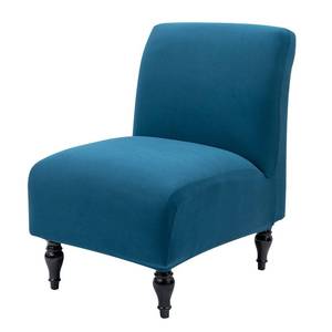 lot 14405 image: Iauddy Armless Accent Slipper Chair Cover Slipcover,Stretch Spandex Removable Jacquard Non-Slip Silp Cover for Accent Chair Without Arms Furniture Protector for Living Dining Room(Peacock Blue, 1)