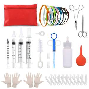 lot 14411 image: Puppy Kitten whelping suppliesJounLoin whelping kit for Puppies Birth-Newborn Pets Whelping Supplies and Kitten-Pregnant Dog Birthing Supplies-Use in Whelping Box-Pet Delivery Kit-Bottles for Nursing