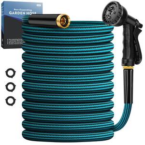 lot 14421 image: Garden Hose 50ft, Non-Expanding Water Hose Ultra Lightweight, Kink-Free, Sturdy, Flexible, Abrasion Resistant Hose for Yard, Lawn, Outdoor, Marine and Camper