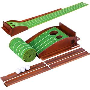 lot 14451 image: Urban Deco Putting Green Indoor, Golf Putting Mat Putting Matt with Auto Ball Return Training for Indoor and Outdoor Practice, Mini Golf Game for Home Office Backyard, Golfer Man Gift