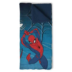 lot 14498 image: NORTHWEST Marvel Spider-Man Web Chill Slumber Bag, Silk Touch Sherpa Sleeping Sack, Cozy Portable Sleepover Set, Superhero Bedding Travel Nap Mat, 27 x 56 Inches