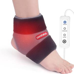 lot 14502 image: Comfheat Heated Ankle Wrap for Ankle Arthritis Pain Relief, USB Ankle Heating Pad with 3 Heat Settings, Auto Shut Off, Heat Therapy for Sprains, Strains, Post-Surgical, 1 Pack