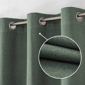 lot 14522 image: OVZME Olive Green Blackout Curtains 84 inch Length 2 Panels Set, 100% Room Darkening Blackout Drapes with Grommet, Faux Linen Textured Thermal Curtains for Bedroom Living Room, Each 40Wx84L