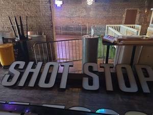 lot 5053 image: Commercial LED Channel Letter Sign - SHOT STOP