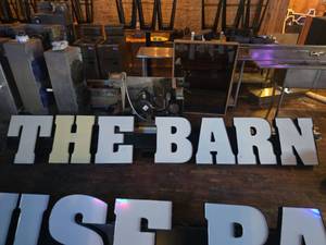 lot 5056 image: Commercial LED Channel Letter Sign - The Barn