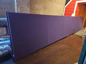 lot 9191 image: 26ft Purple Awning W Metal Frame