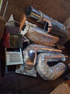 lot 9200 image: HVAC Ductwork Set - 12 inch Diameter with Metal Transitions