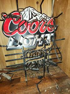 lot 9216 image: Coors Light Neon Sign Components