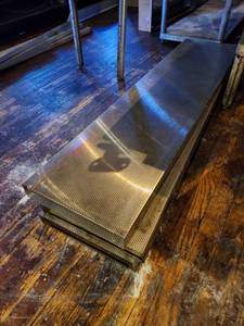 lot 9222 image: (3) Stainless Steel Perforated Metal 2in Panels