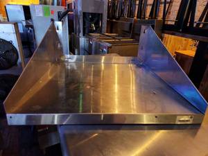 lot 9225 image: Advance Tabco NSF Commercial Stainless Steel Wall Shelf
