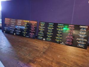 lot 9235 image: Bar Menu Display Board Set