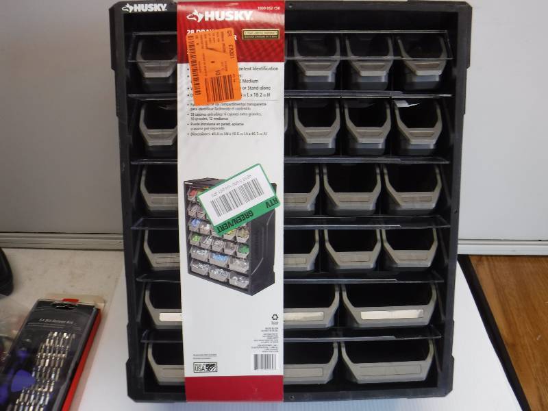 lot 1020 image: husky 28-drawer small parts organizer