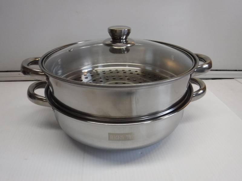 lot 1122 image: double boiler cooking pot