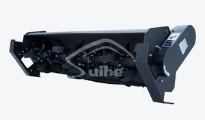 lot 111 image: 2025 Unused Skid Steer 72in Hydraulic Rotary Tiller Cultivator - Great For Gardens and Food Plots