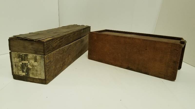 lot 1294 image: Old wood boxes