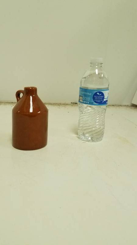 lot 1300 image: Old Mini Whiskey Jug - Pottery  Stoneware  Rare