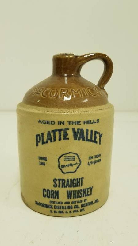 lot 1301 image: Platte Valley Straight Corn Whiskey Jug