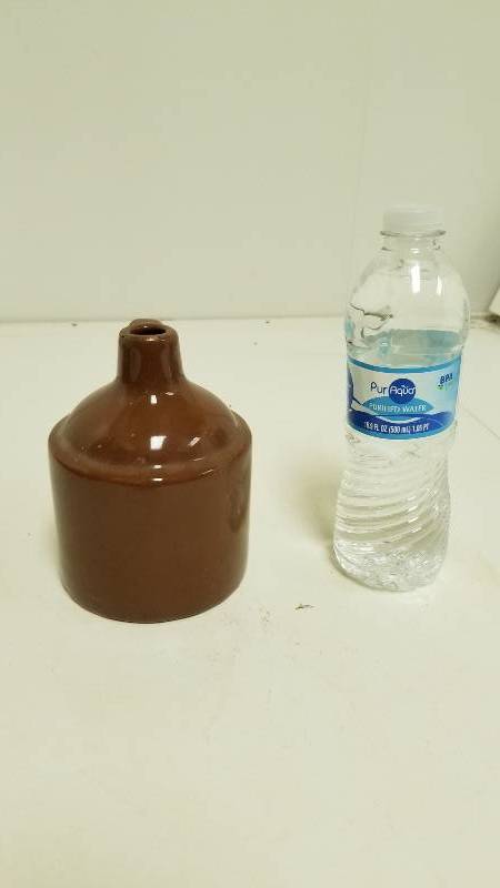 lot 1305 image: Old Mini Whiskey Jug - Pottery  Stoneware  Rare