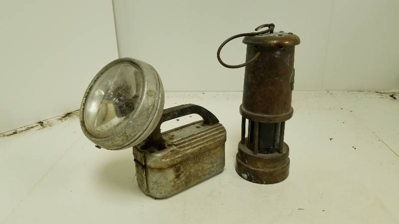 lot 1325 image: Awesome Coal Miner Wales Cymru Dragon Lantern w glass  and a VolKano #151