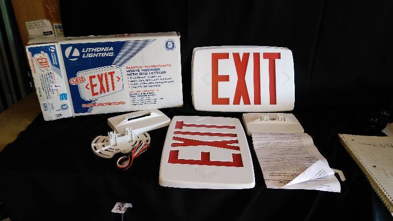 Lithonia Lighting Exit Sign Open Box May Be Incomplete Lithonia Lighting Exit Sign Open Box May Be Incomplete
