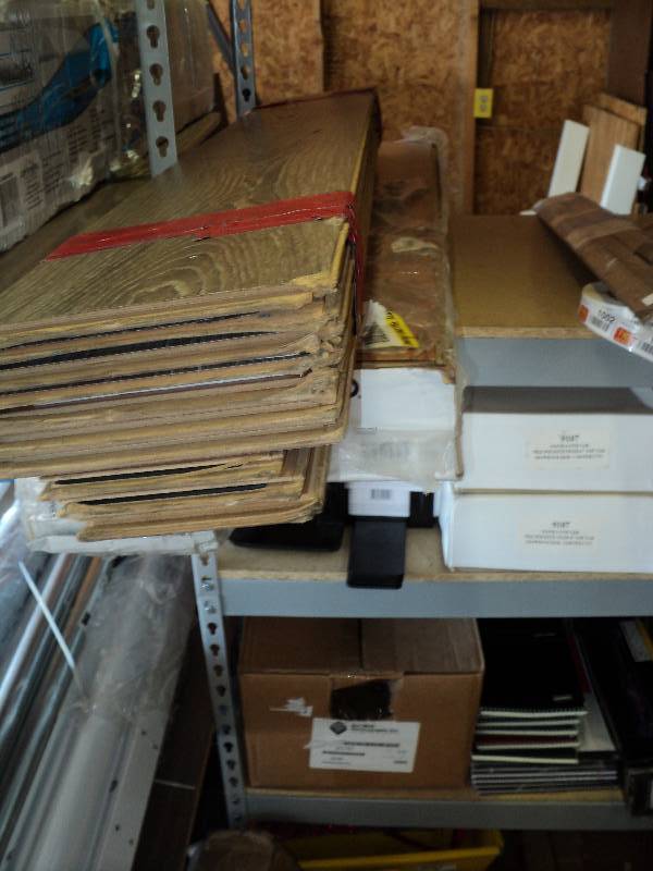lot 1000 image: (3)boxes laminate flooring,  mixed colors and styles