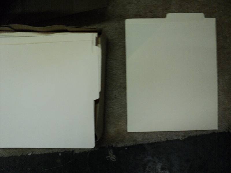 lot 1012 image: (100) CT box Manila end tab file pocket W4 top tab