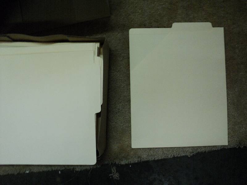lot 1013 image: (100) CT box Manila end tab file pocket W4 top tab