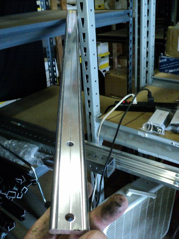 lot 1127 image: (1) piece aluminum bar stock
