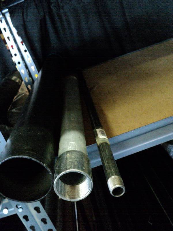 lot 1128 image: (3)ct lot misc. steel pipe