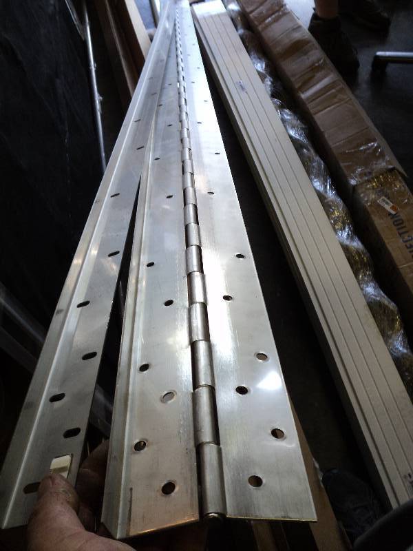 lot 1152 image: Assa Abloy piano hinge with attachment plate
