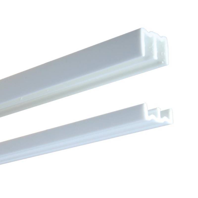 lot 1149 image: 2417 Series 72 in. White Plastic Door Track Assembly