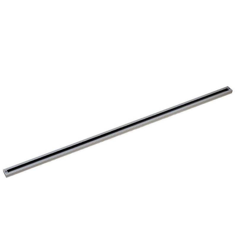 lot 5139 image: Hampton Bay Track Lighting 8 ft. Brushed Steel Linear Track Section Nickel EC751BA