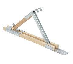 lot 1091 image: Qualcraft Industries Bracket Roof Adj WoodSteel 2510