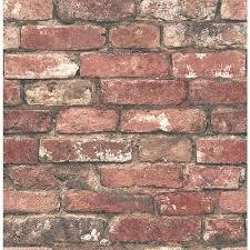 lot 1092 image: 3d Dark Red Realistic Brick Wallpaper Faux Vintage Roll Living Room Statement Wa