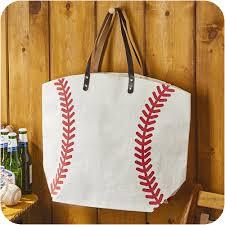 lot 1003 image: (1) off white baseball style tote bag