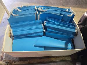 lot 6979 image: Bulk Lot Blue Hanging File Folders